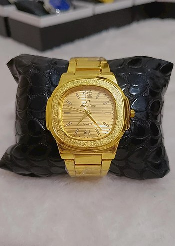 Erkek Klasik Altın Renkli Saat - Görsel 2