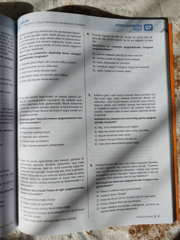 ÇÖZÜM MSB TYT FELSEFE - Görsel 2