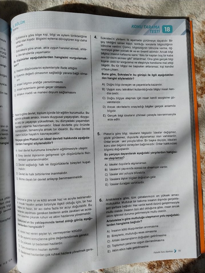 ÇÖZÜM MSB TYT FELSEFE - Görsel 3