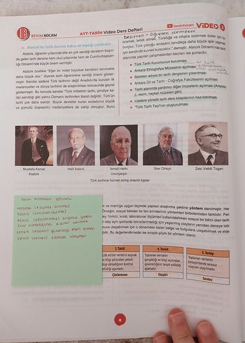 2022 Benim Hocam AYT Tarih Video+Defter Soru Bankası - Görsel 2