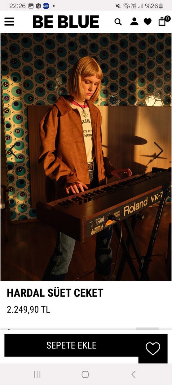 BE BLUE SÜET CEKET - Görsel 4