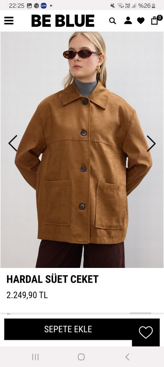 BE BLUE SÜET CEKET - Görsel 2