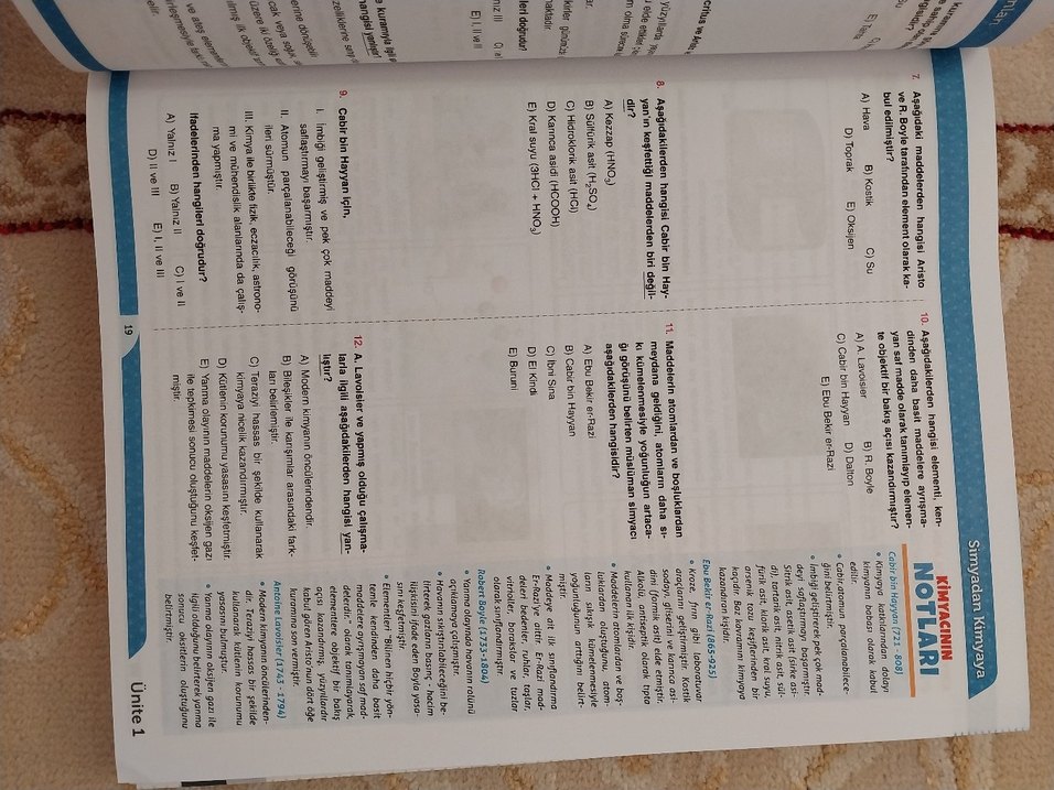Kimya Konu Özetli Soru Bankası 9. Sınıf - Görsel 4