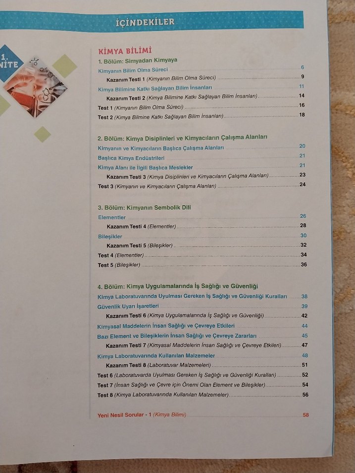 Kimya Konu Özetli Soru Bankası 9. Sınıf - Görsel 2