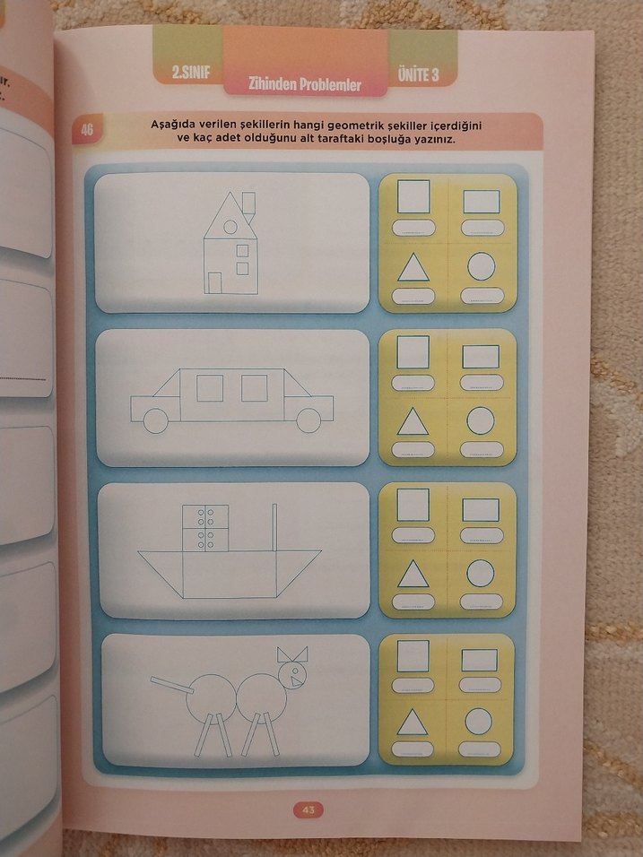 İlköğretim 2. Sınıf Zihinden Problemler Kitabı - Görsel 4