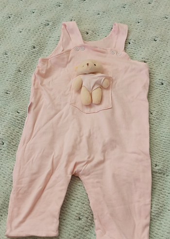 Pembe Örgü Bebek Kız Tulum - Görsel 2