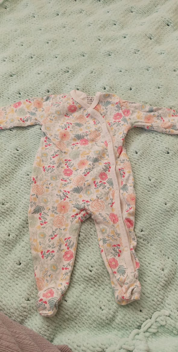 Dantel Detaylı Gri Bebek Kız Tulum - Görsel 2