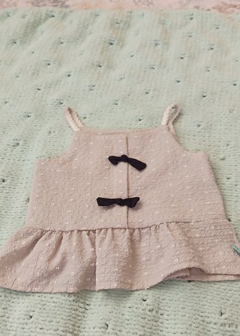 Kız Çocuk Kolsuz Fırfırlı Elbise - Görsel 2