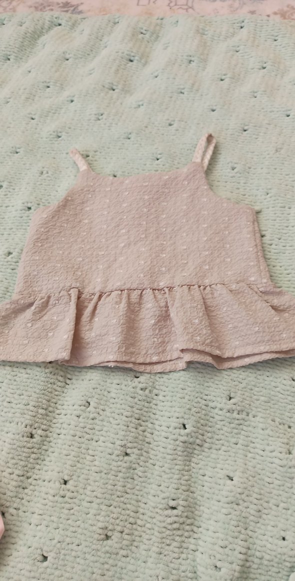 Kız Çocuk Kolsuz Fırfırlı Elbise - Görsel 4