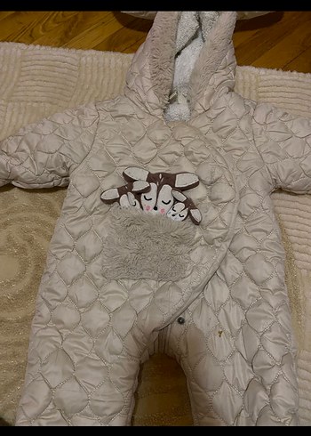 Kız Bebek Beyaz Kapüşonlu Astronot - Görsel 3