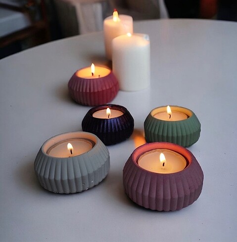 El yapımı tealight 4 lü mum