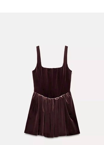 Bordo Drapeli Midi Elbise - Görsel 4