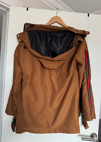 Kahverengi Kemerli Kadın Ceket - Görsel 3