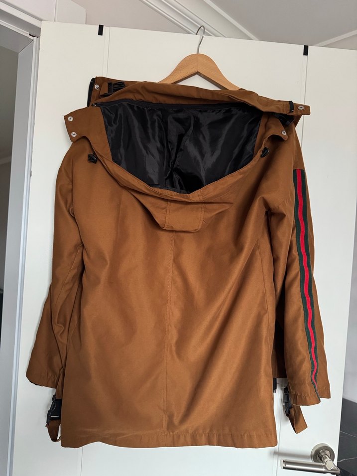 Kahverengi Kemerli Kadın Ceket - Görsel 3