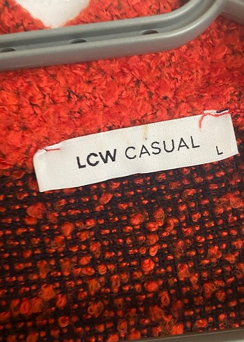 Kırmızı Örgü Yün Midi Kadın Kaban - Görsel 2