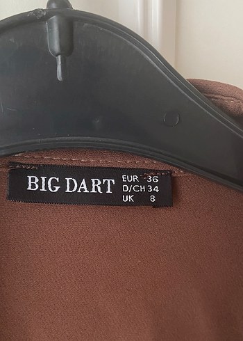 Unisex Düğmeli Kahverengi Gömlek - Görsel 2