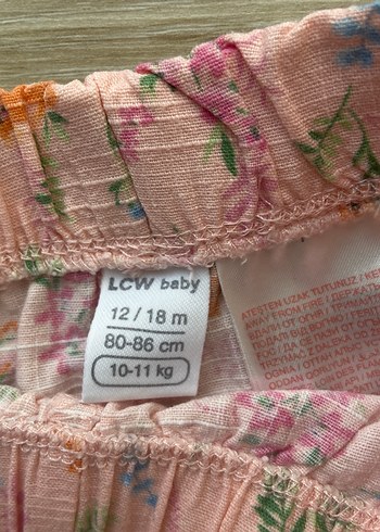 Pembe Fırfırlı Nakışlı Bebek Kız Takımı - Görsel 2