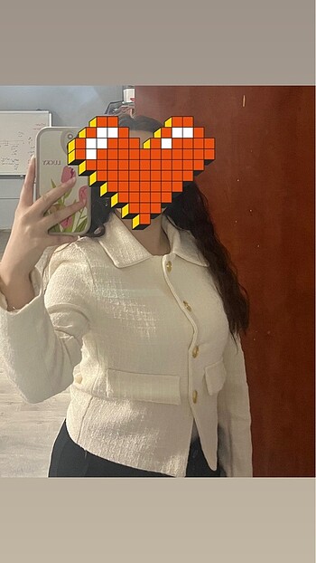 Kadın tüvit crop blazer ceket