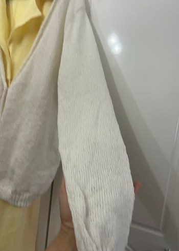 Beyaz Rahat Örgü Kadın Hırka - Görsel 10