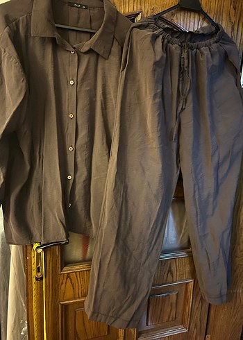 İkli gömlektakım kahverengi  2X beden - Görsel 4