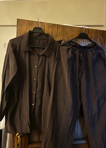 İkli gömlektakım kahverengi  2X beden - Görsel 6