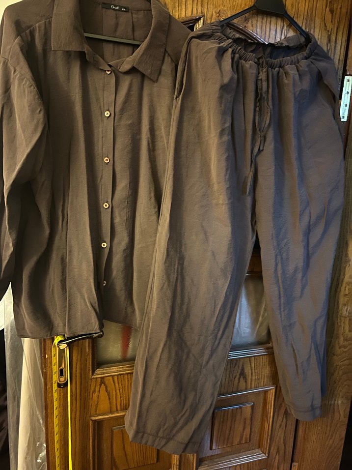 İkli gömlektakım kahverengi  2X beden - Görsel 4