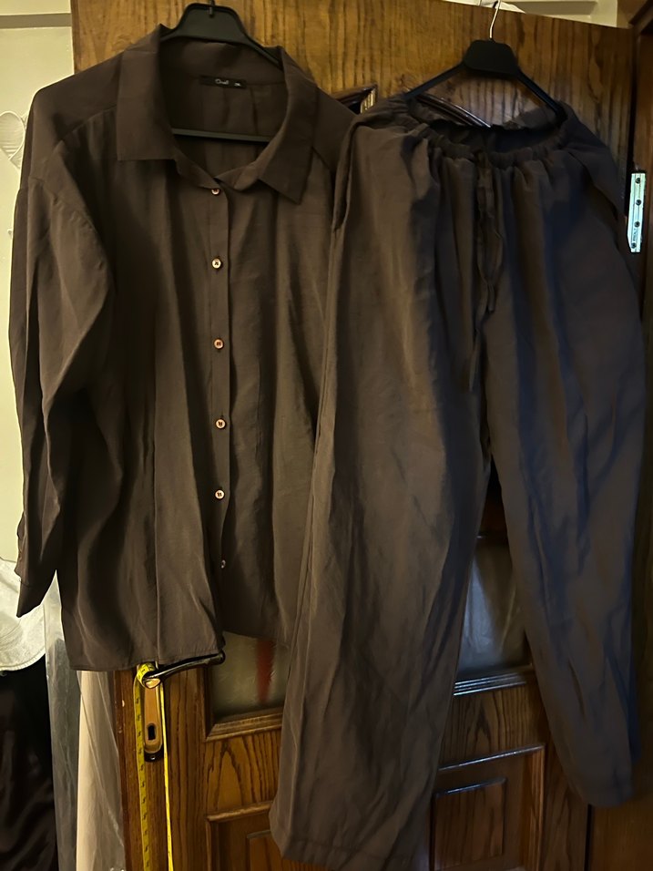 İkli gömlektakım kahverengi  2X beden - Görsel 5