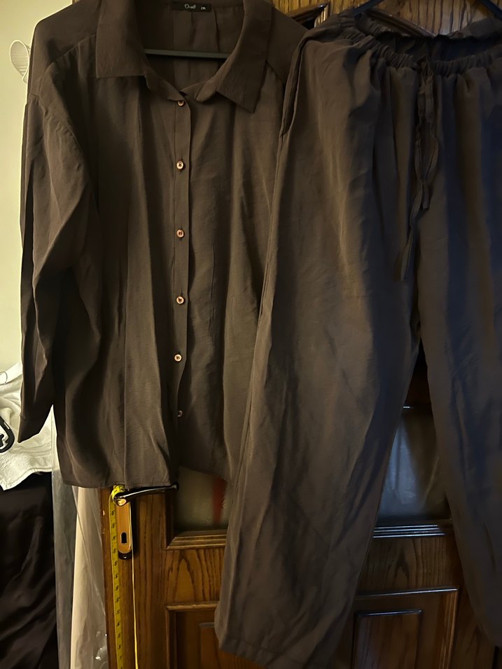 İkli gömlektakım kahverengi  2X beden - Görsel 3