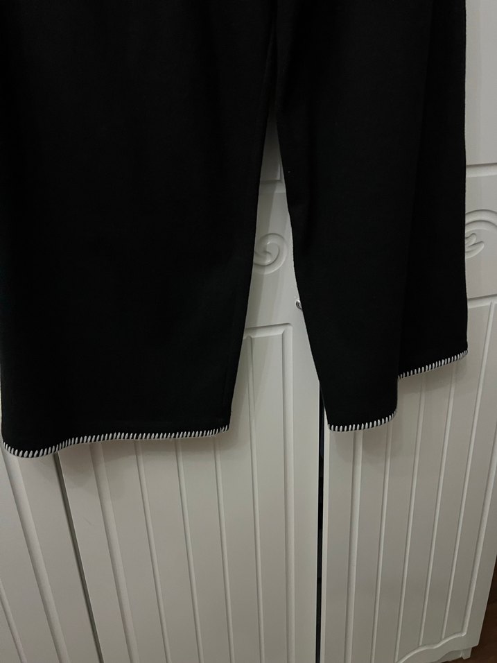 Siyah Oversize Street Wear Takım uçları el işi - Görsel 4