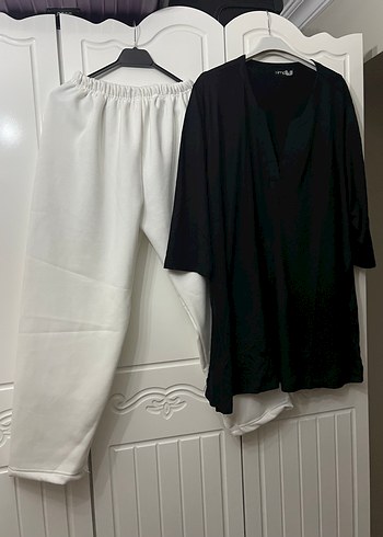 Uzun tunik ve Beyaz Pantolon - Görsel 7