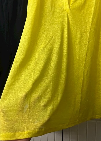 Sarı V Yaka Uzun Kollu Kadın Takım - Görsel 5