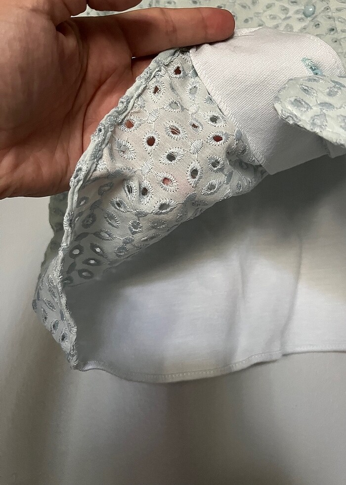 Mint yeşili gömlek - bluz - Görsel 4