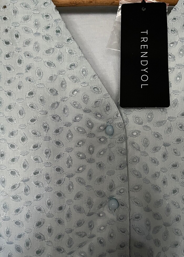 Mint yeşili gömlek - bluz - Görsel 3