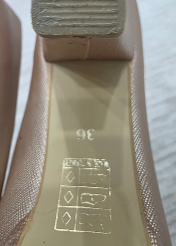 Bej Topuklu Kadın Ayakkabı - Görsel 3