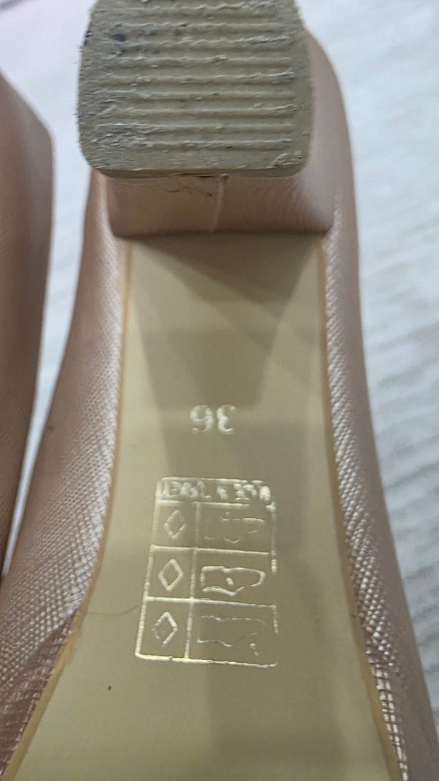 Bej Topuklu Kadın Ayakkabı - Görsel 3