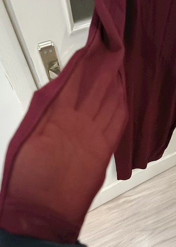 Bordo Midi Kadın Elbise - Görsel 4