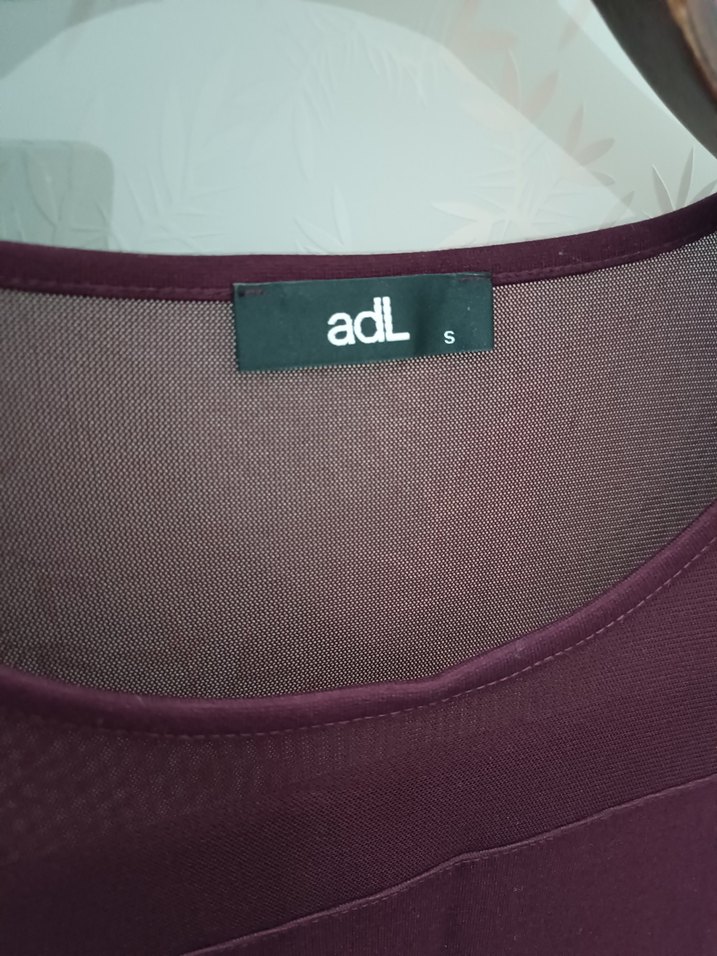 Bordo Midi Kadın Elbise - Görsel 5