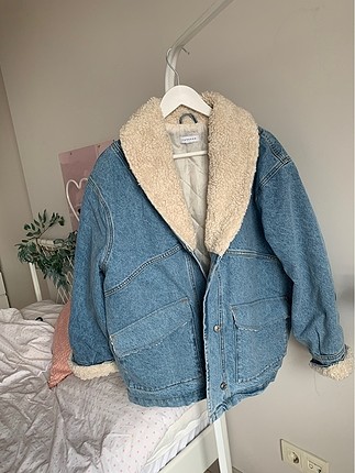 Topshop Kürk Detaylı Kot Mont