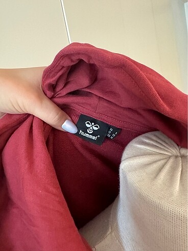 s Beden bordo Renk Fermuarlı Kapüşonlu Sweatshirt