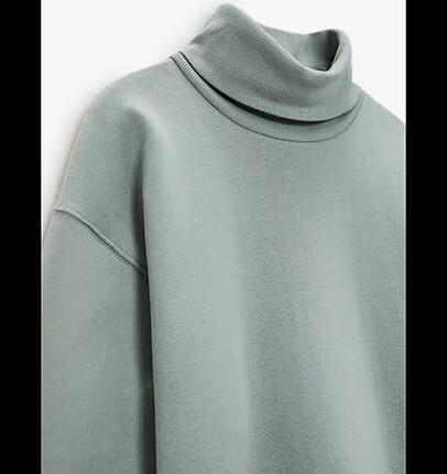 Zara Pastel Yeşili Sweatshirt