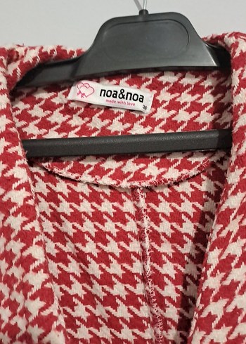 Düğmeli Kırmızı Mini Kadın Blazer - Görsel 2