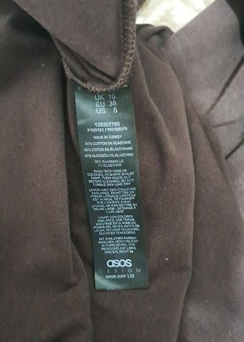 acı kahve elbise - Görsel 4