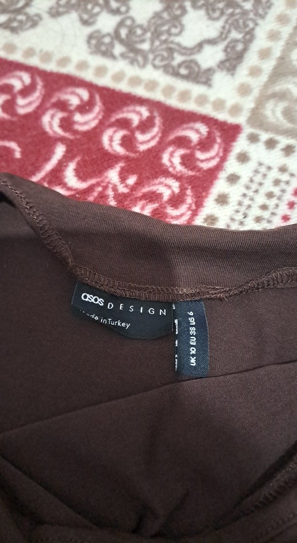 acı kahve elbise - Görsel 3