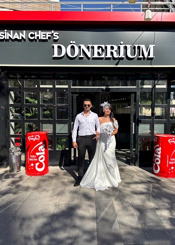 40 Beden beyaz Renk Beyaz Modern Klasik A Kesim nikah elbisesi