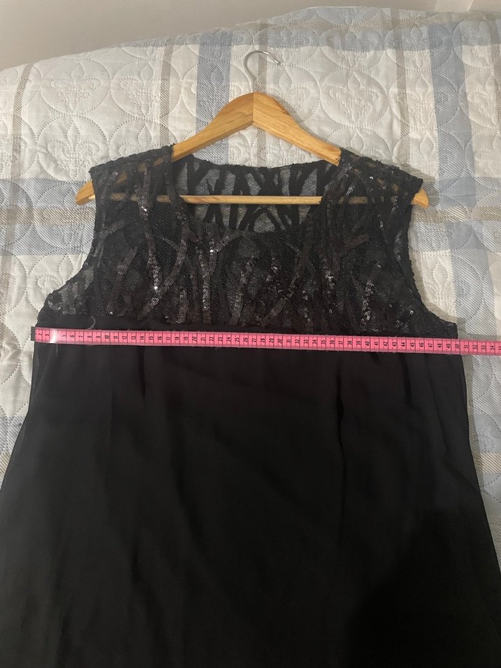 Siyah Uzun Kollu Dantelli Kadın Elbise - Görsel 3