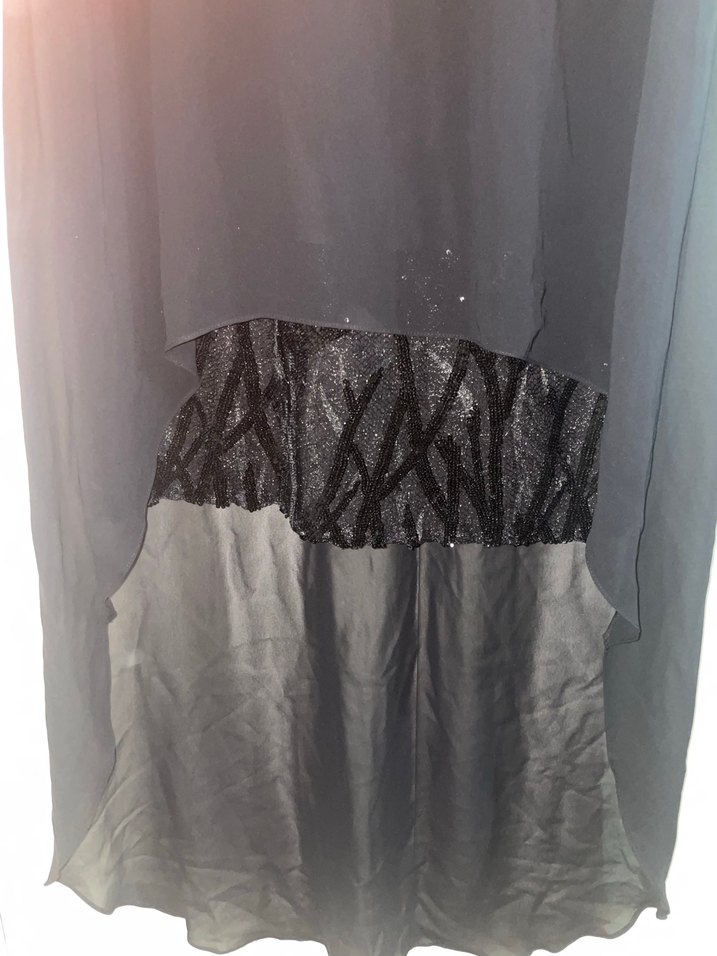 Siyah Uzun Kollu Dantelli Kadın Elbise - Görsel 2