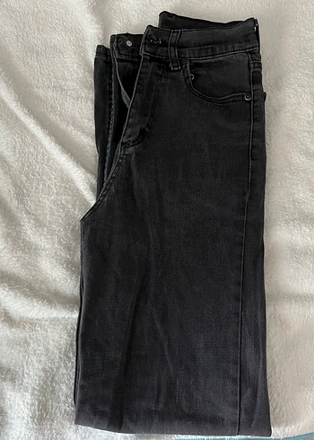 Diğer Gri Midi Boy Regular Fit Kadın Kot Pantolon