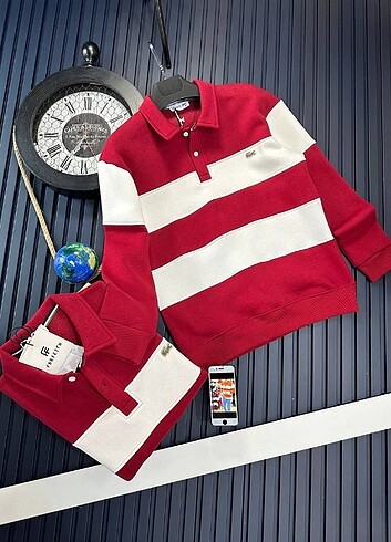 Polo yaka sweatshirt 