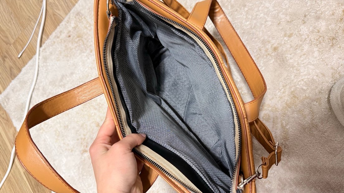 Kahverengi Deri Kadın Omuz Çantası - Görsel 2