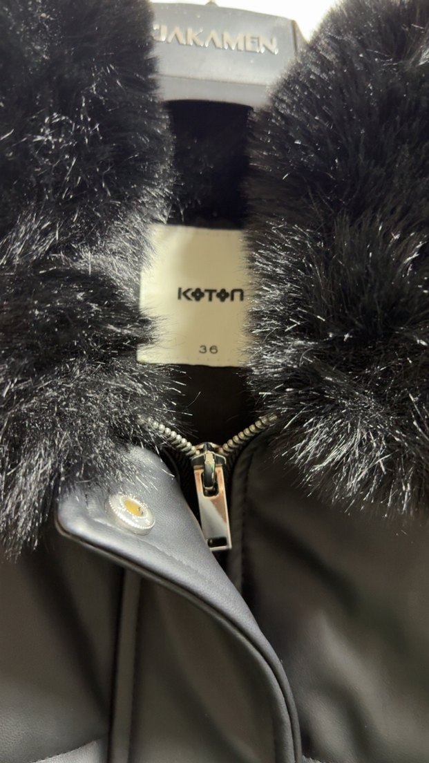 Siyah Deri Kadın Kışlık Kürklü Ceket - Görsel 2